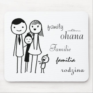 Tapis De Souris Mousepad avec la "famille" dans différentes