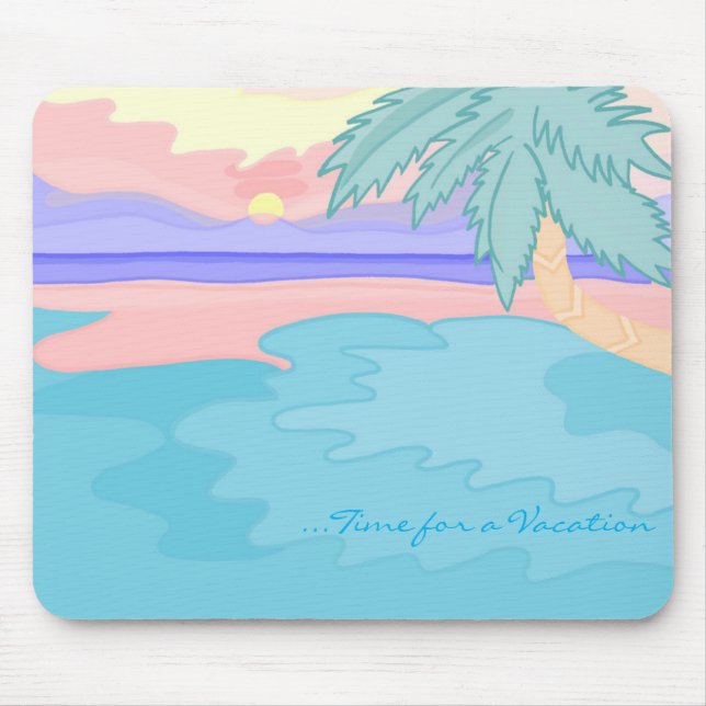Tapis De Souris Mousepad avec le coucher du soleil sur la (Devant)