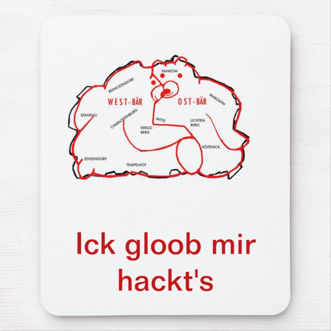 Tapis De Souris Mousepad avec motif de Berlin (Devant)
