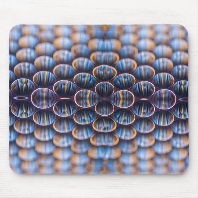 Tapis De Souris Mousepad avec photo Abstraite Futuristic Honeycomb (Devant)