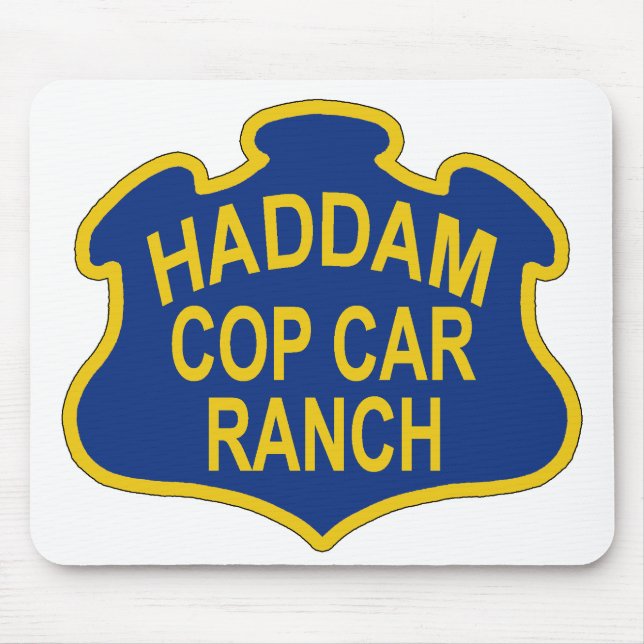 Tapis De Souris Mousepad bleu de logo de HCCR (Devant)