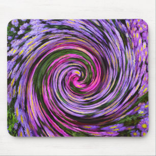 Tapis De Souris Mousepad bleu mauve rose