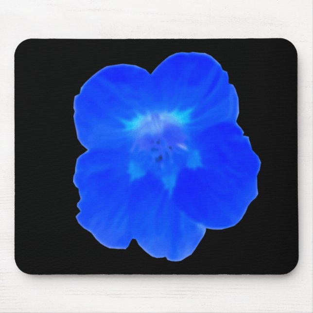 Tapis De Souris Mousepad bleu Nasturtium (Devant)