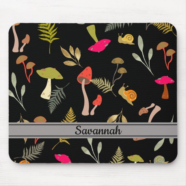 Tapis De Souris Mousepad botanique aux champignons (Devant)