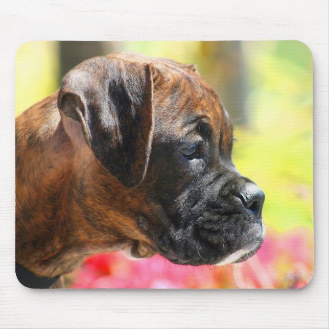 Tapis De Souris Mousepad Brindle de chiot de boxeur (Devant)
