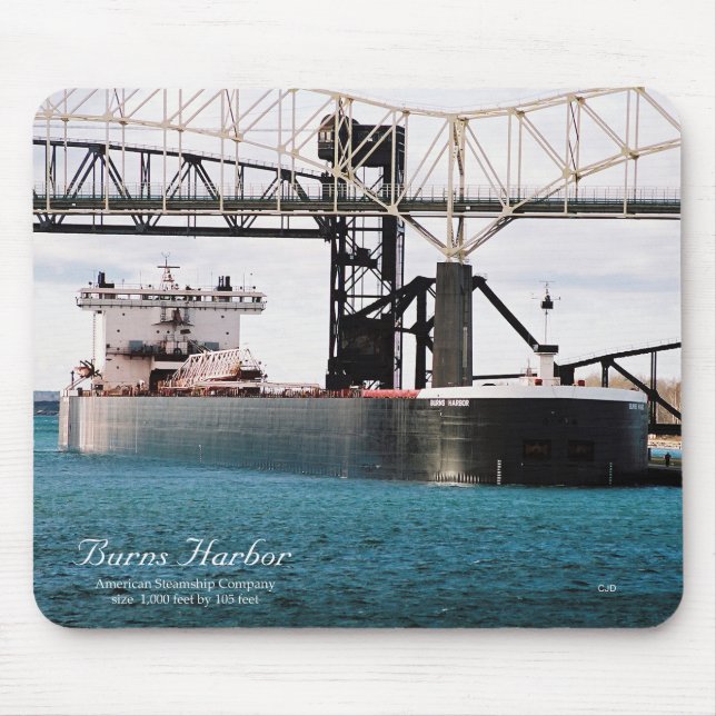 Tapis De Souris mousepad Burns Harbour (Devant)