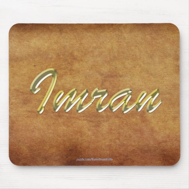 Tapis De Souris Mousepad cadeau personnalisé de marque IMRAN (Devant)