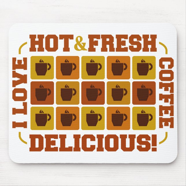 Tapis De Souris Mousepad Carré café (Devant)