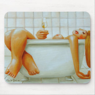 Tapis De Souris Mousepad : Champagne by Flavio Rossi