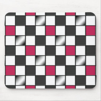 Tapis De Souris Mousepad Checkered rose alternatif