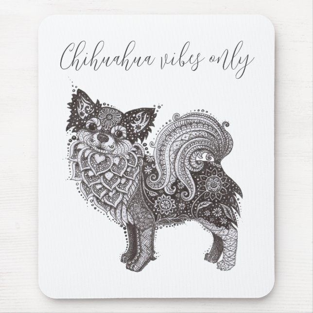 Tapis De Souris Mousepad Chihuahua Vibes (Devant)