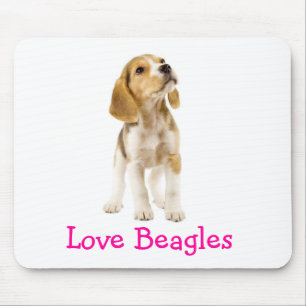 Tapis De Souris Mousepad, chiot Beagle amoureux