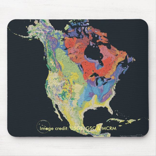 Tapis De Souris Mousepad/continent nord-américain (Devant)