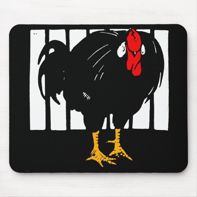 Tapis De Souris Mousepad, coq de poulet coupé de Victoria (Devant)