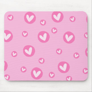 Tapis De Souris Mousepad Corações Rosa