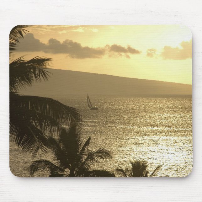 Tapis De Souris Mousepad : Coucher de soleil de Lahaina #1 (Devant)
