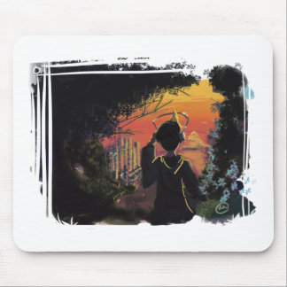 Tapis De Souris Mousepad - coucher du soleil lo-fi par micgurro