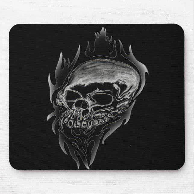 Tapis De Souris Mousepad - crâne de vampire (Devant)