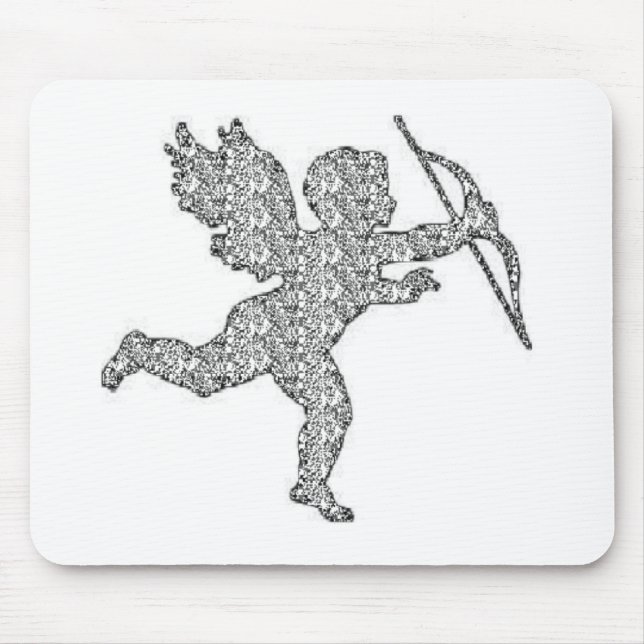 Tapis De Souris Mousepad Cupid Silver (Devant)