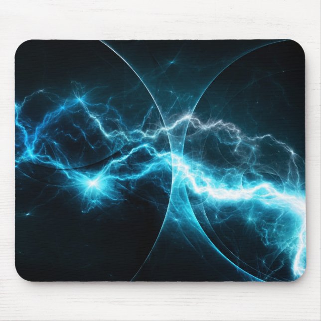 Tapis De Souris Mousepad cyan de tempête (Devant)