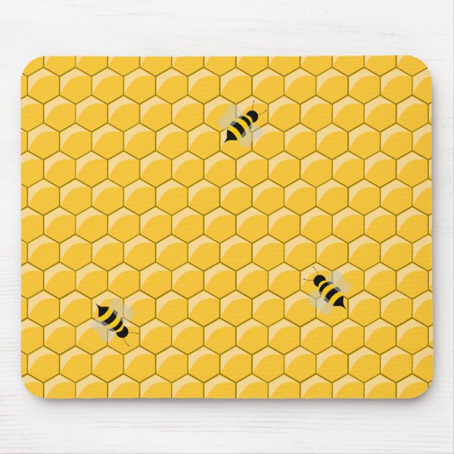 Tapis De Souris Mousepad d'abeilles et de nid d'abeilles (Devant)