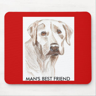 Tapis De Souris Mousepad d'amants de chiot de Labrador
