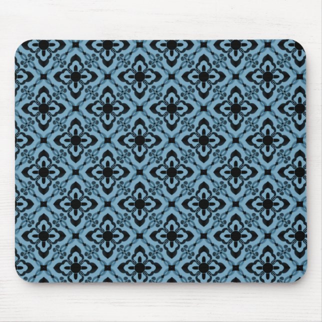 Tapis De Souris Mousepad Damas, bleu clair (Devant)