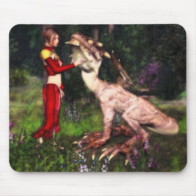 Tapis De Souris Mousepad d'animal familier de dragon (Devant)