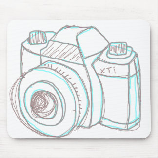 Tapis De Souris mousepad d'appareil-photo de croquis