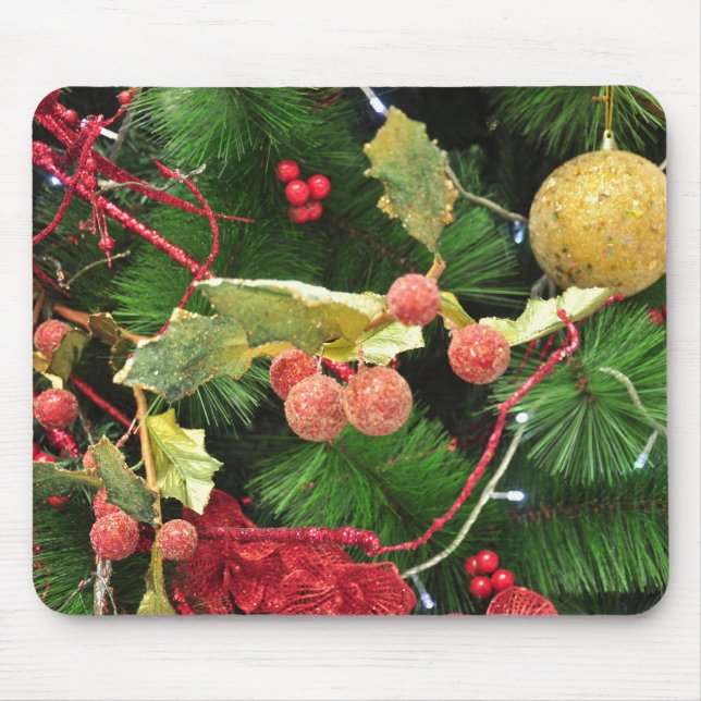 Tapis De Souris mousepad d'arbre de Noël (Devant)