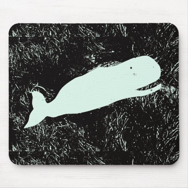 Tapis De Souris mousepad de baleine blanche (Devant)