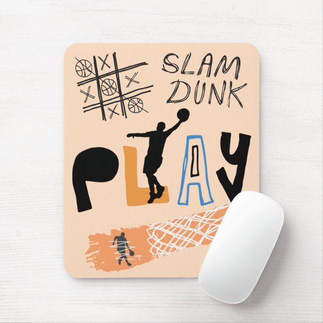 Tapis De Souris Mousepad de basket (Avec souris)