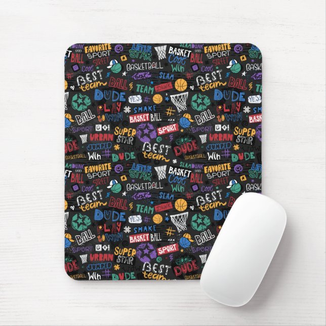 Tapis De Souris Mousepad de basket (Avec souris)