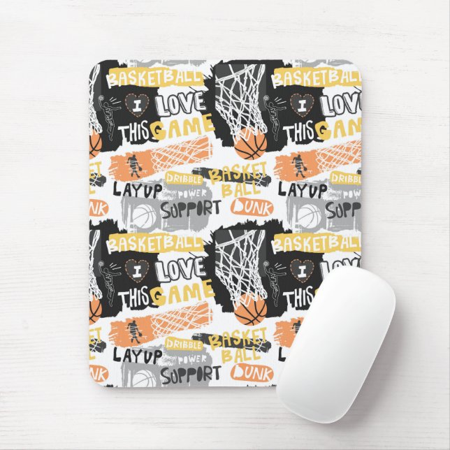 Tapis De Souris Mousepad de basket (Avec souris)