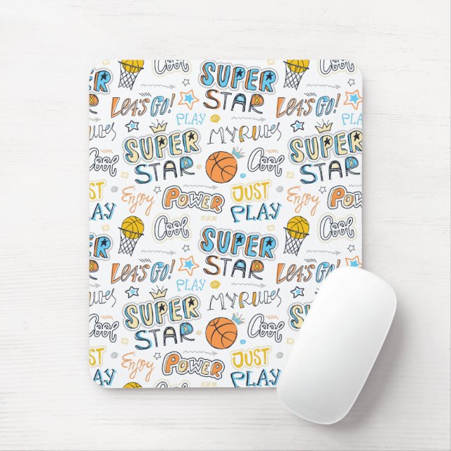 Tapis De Souris Mousepad de basket (Avec souris)