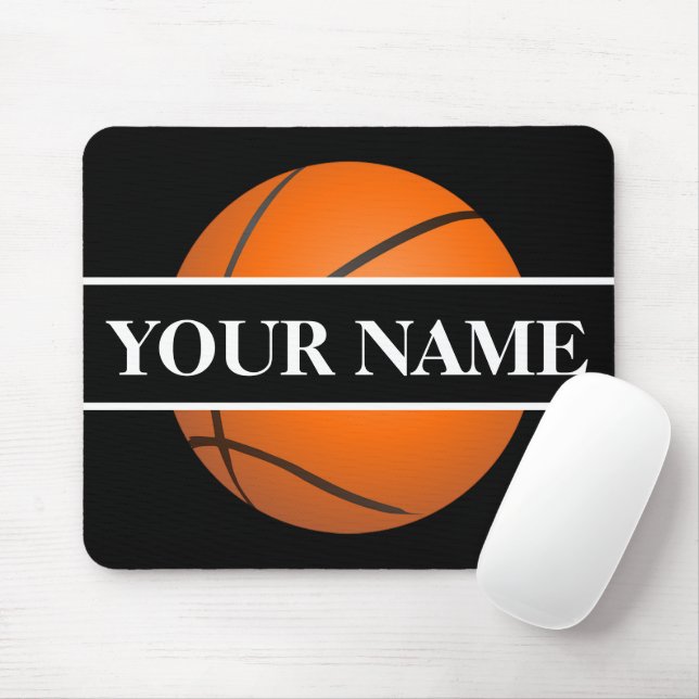 Tapis De Souris Mousepad de basket-ball personnalisé (Avec souris)
