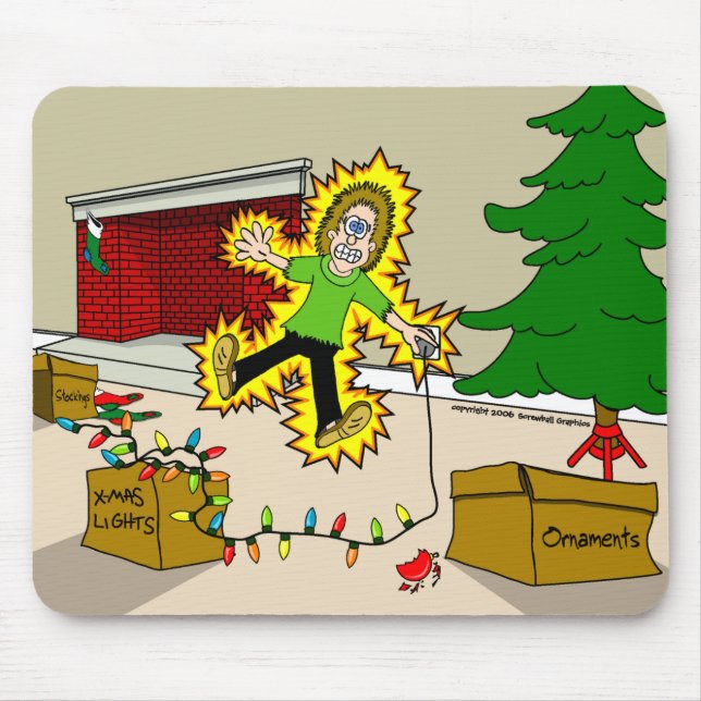 Tapis De Souris Mousepad de blessures de Noël (Devant)