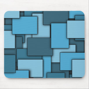 Tapis De Souris Mousepad de bleu de Multi-Rectangle