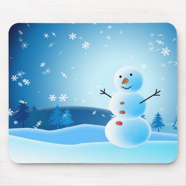 Tapis De Souris Mousepad de bonhomme de neige (Devant)