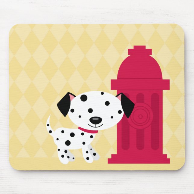 Tapis De Souris Mousepad de bouche de chien et d'incendie de (Devant)