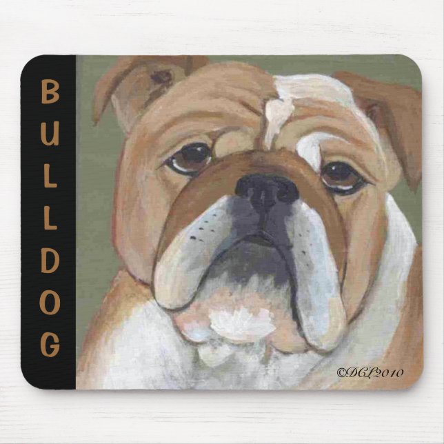 Tapis De Souris Mousepad de bouledogue (Devant)