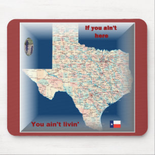 Tapis De Souris mousepad de carte du Texas