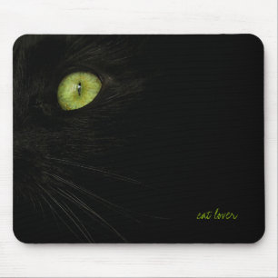 Tapis De Souris Mousepad de chat noir