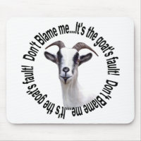 Mousepad de chèvre mignonne et drôle