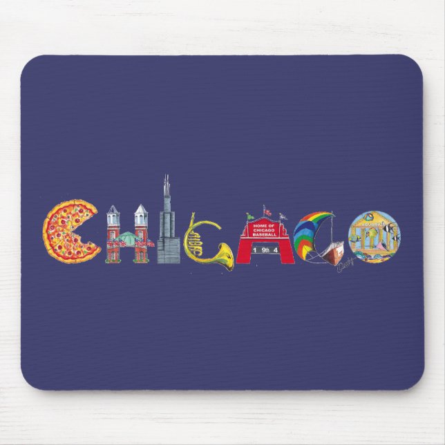 Tapis De Souris Mousepad de Chicago (Devant)