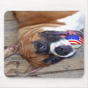 Tapis De Souris Mousepad de chien de boxeur