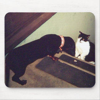 Tapis De Souris mousepad de chien et de chat