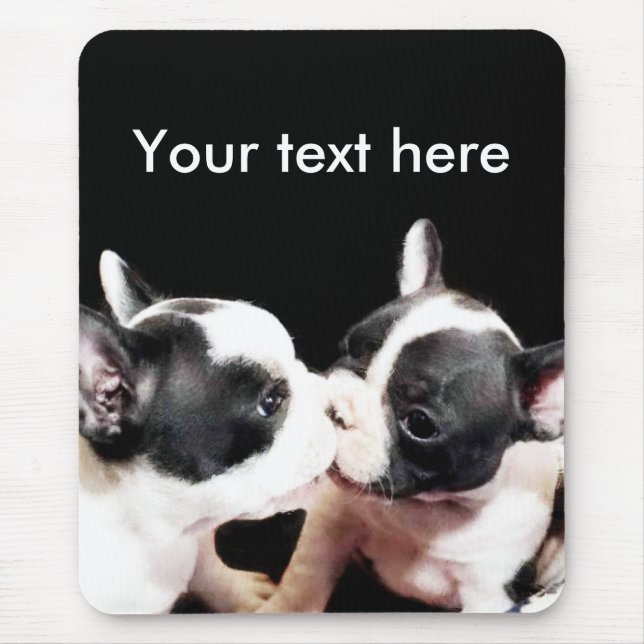 Tapis De Souris Mousepad de chiots de bouledogue français (Devant)