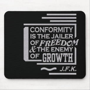 Tapis De Souris Mousepad de citation de JFK