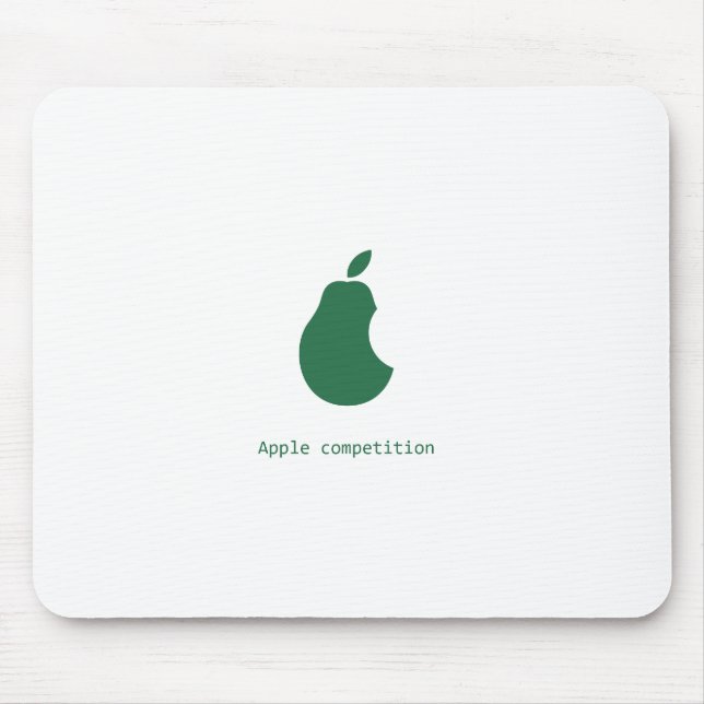 Tapis De Souris mousepad de concurrence-poire de pomme (Devant)